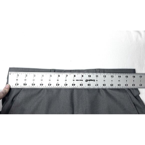 Ted Baker Pants Mens 32R Gray Textured Dress Trousers Slim Fit Made Portugal - Picture 6 of 16